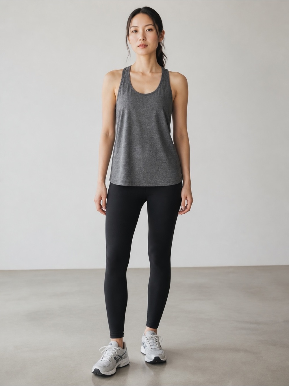 Old Navy Active Grey Racerback Workout Tank Size Large